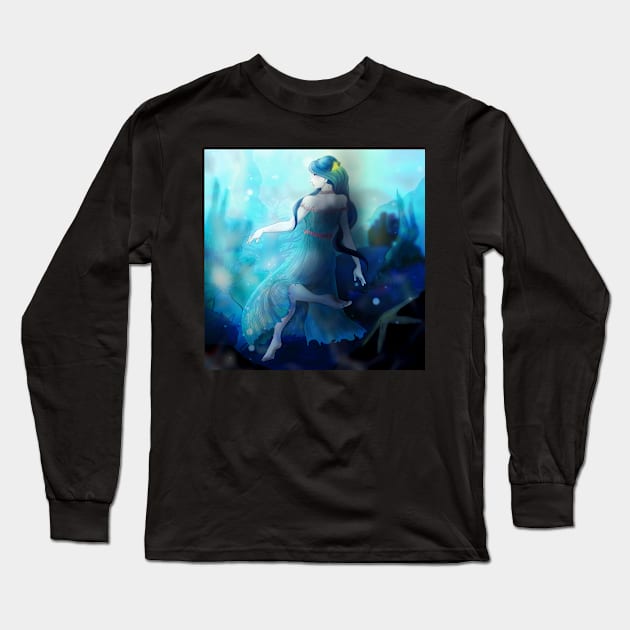 Triforce of Wisdom Long Sleeve T-Shirt by raeroart